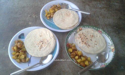 Chapati And Fried Potato